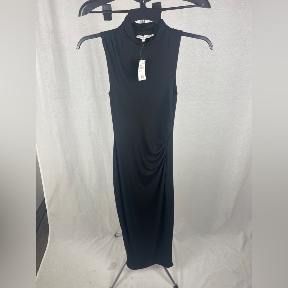 GOOD AMERICAN Good Touch Sleeveless Turtleneck Body-Con Midi Dress size … - Picture 2 of 5